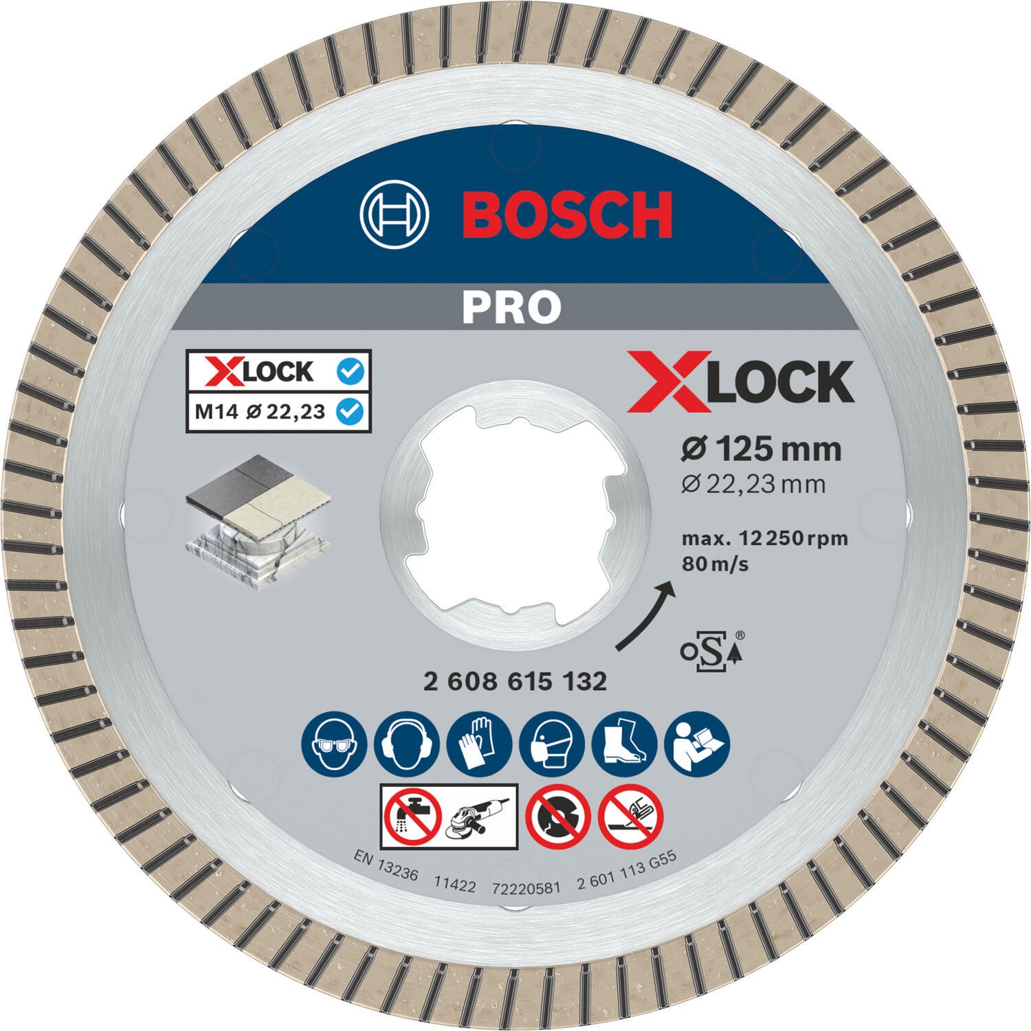 Tarcza diamentowa Bosch X-LOCK Precyzyjne cięcie i szybka wymiana