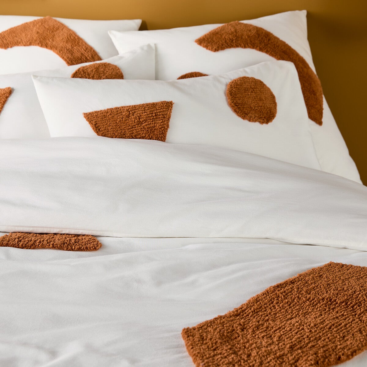 Housse de couette coton tufté, Balanka - Blanc cassé - 260 x 240 cm - 2