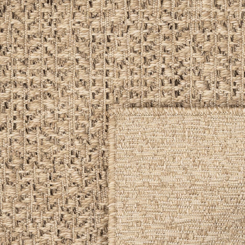 Tapete para interior e exterior | Tapete de jardim 140x200 cm aspeto de juta CFW836916 - 7