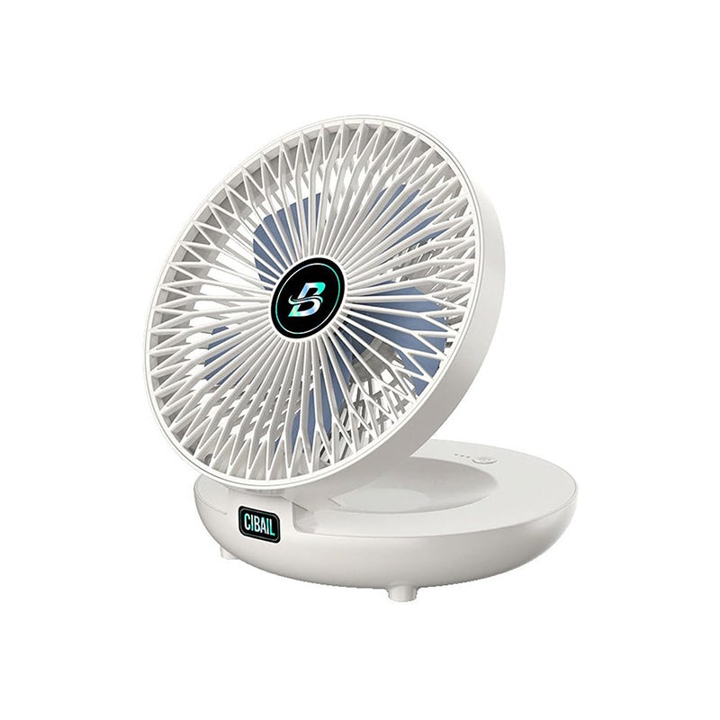 Mini wentylator wiszący z 3 prędkościami - regulowany kąt 90°, składany, wydajna wentylacja pokoju/akademika, zasilany sieciowo