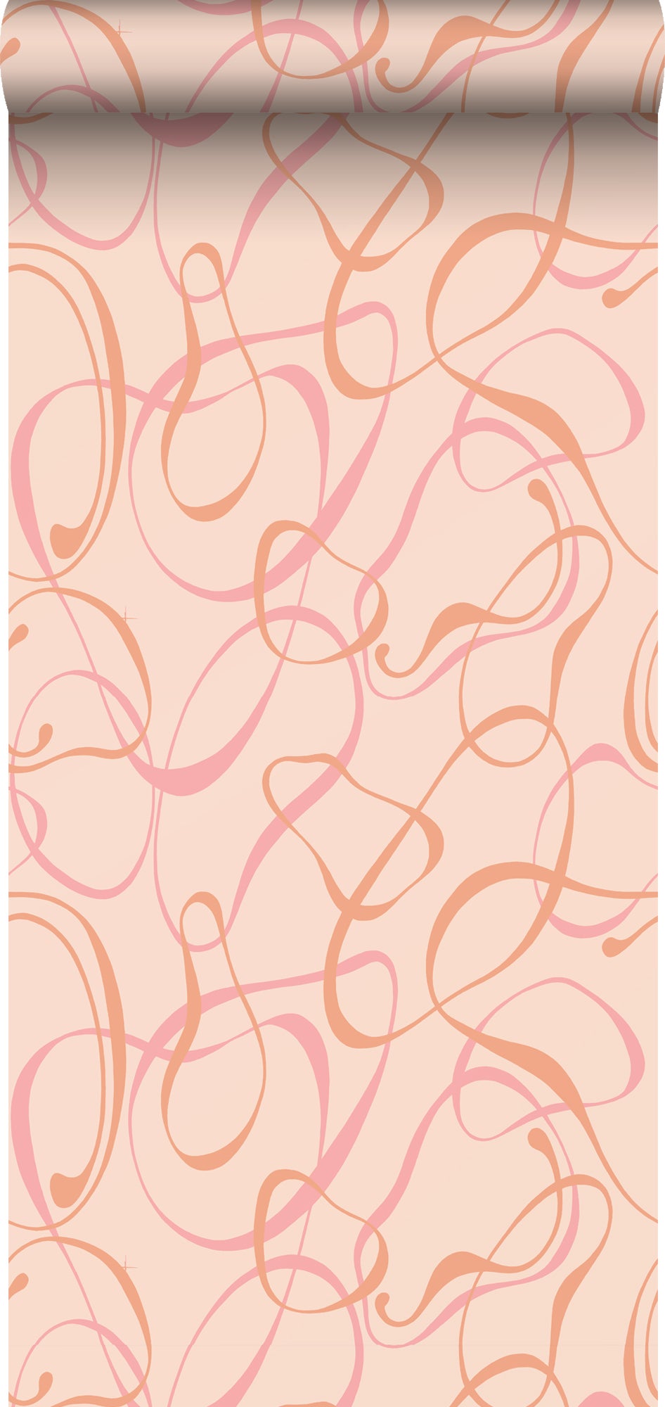 Tapeta motyw figuratywny delikatnego różu - 50 x 900 cm - SANDERS &amp; SANDERS