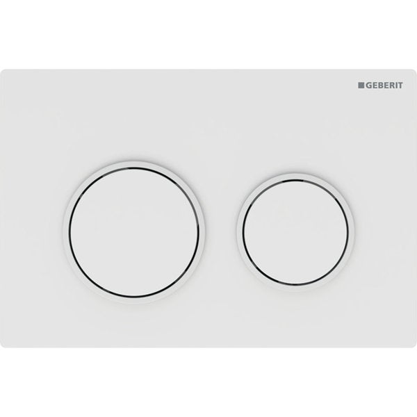 Geberit Omega20 Plaque de déclenchement, pour rinçage à 2 quantités, 115.085.11.1, Farbe: Blanc - 3