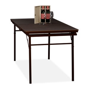 KESSER® Mesa Buffet Mesa De Plástico Plegable 183x76 Cm Mesa De Camping Mesa Plegable Mesa De Jardnpara Jardn Terraza Y Balcn Plegable 8 Personas Incl Asa De Transporte Wei De 48111046