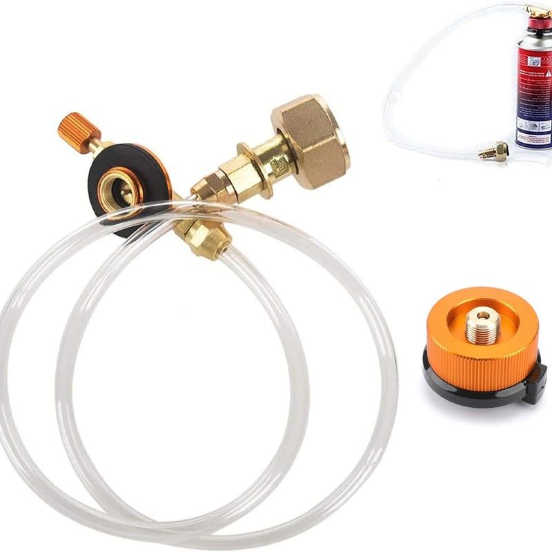 Adapter do napełniania butli gazowych - Odpowiedni do campingu, grillowania, kuchni na świeżym powietrzu, praktyczny i bezpieczny, długość 60 cm
