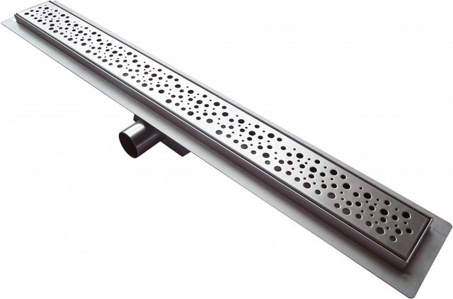 BERNSTEIN - Caniveau de douche italienne réglable acier inoxydable avec Siphon et filtre - 70cm