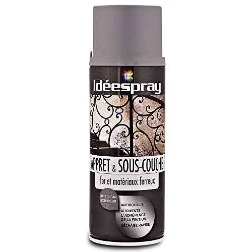Lot De 2 Bombes Peinture Antirouille Gris DELKOLOR – Neuf, Pour Métal