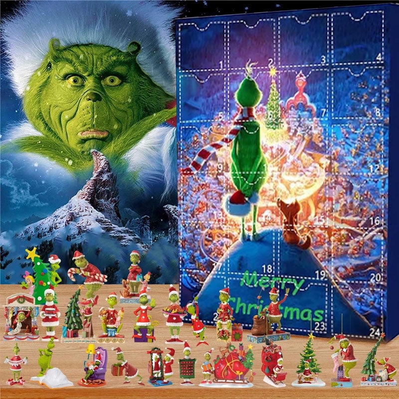 Kalendarz adwentowy 2025 – 24 dni niespodzianek z kolekcją ozdób 3D | Ozdoby choinkowe, prezent na odliczanie - 3