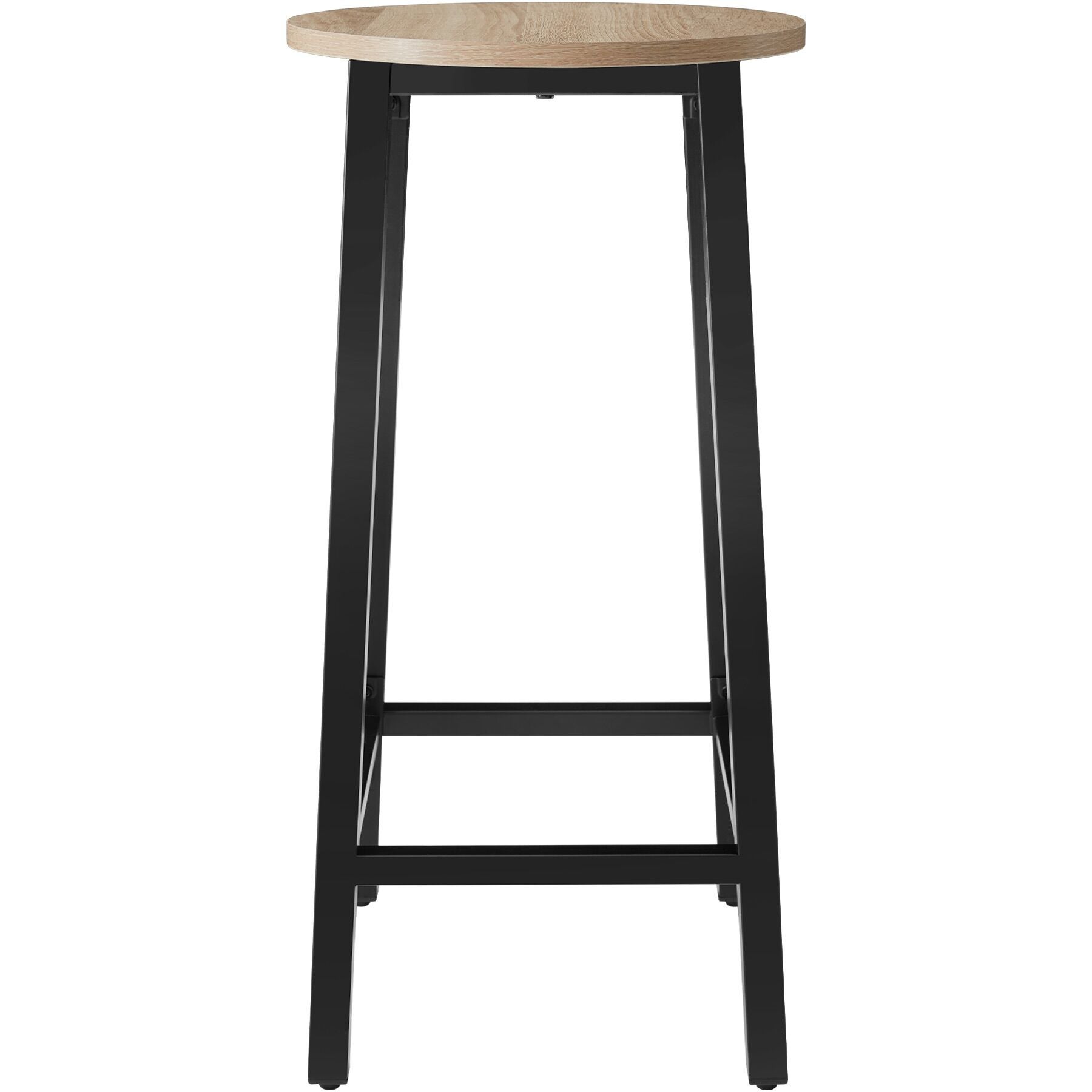 Tectake 2 Tabourets de bar Corby - Bois clair industriel, Chêne Sonoma - 3