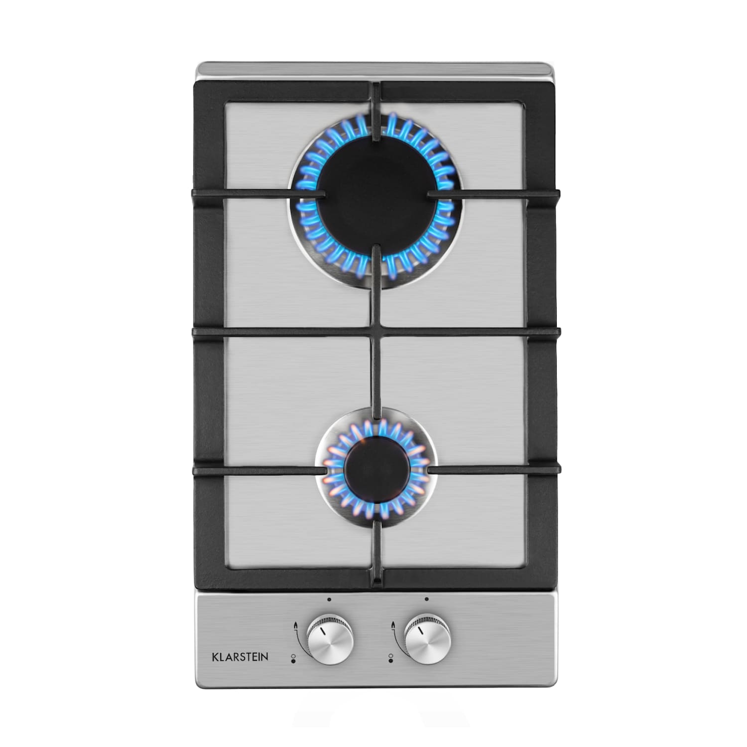Klarstein Ignito Domino Cocina A Gas Con 2 Quemadores Acero Inoxidable Plata Plateada Acero Inoxidable, Leroy Merlin