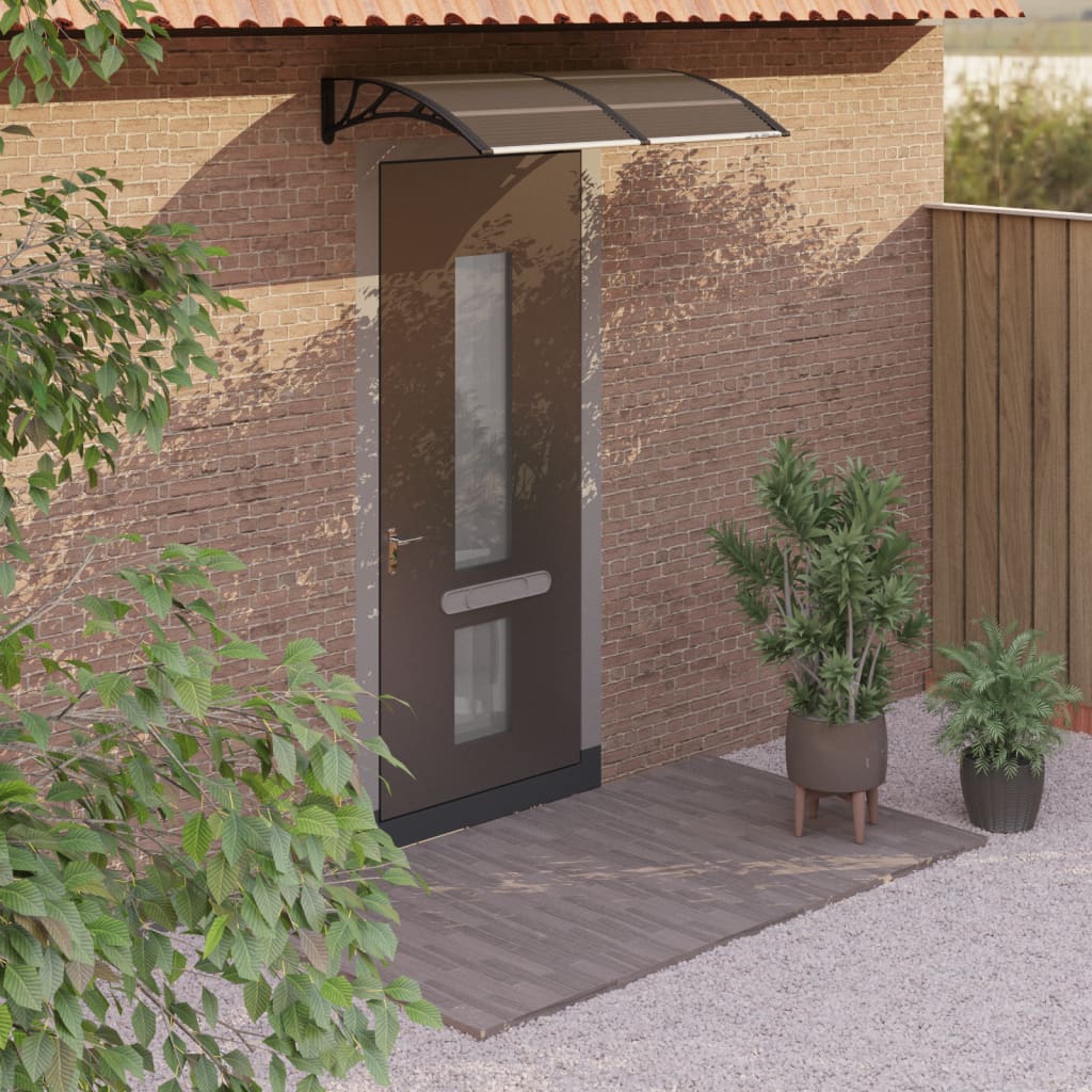 Maison exclusive - marquesina de puerta policarbonato negro 150x75 cm