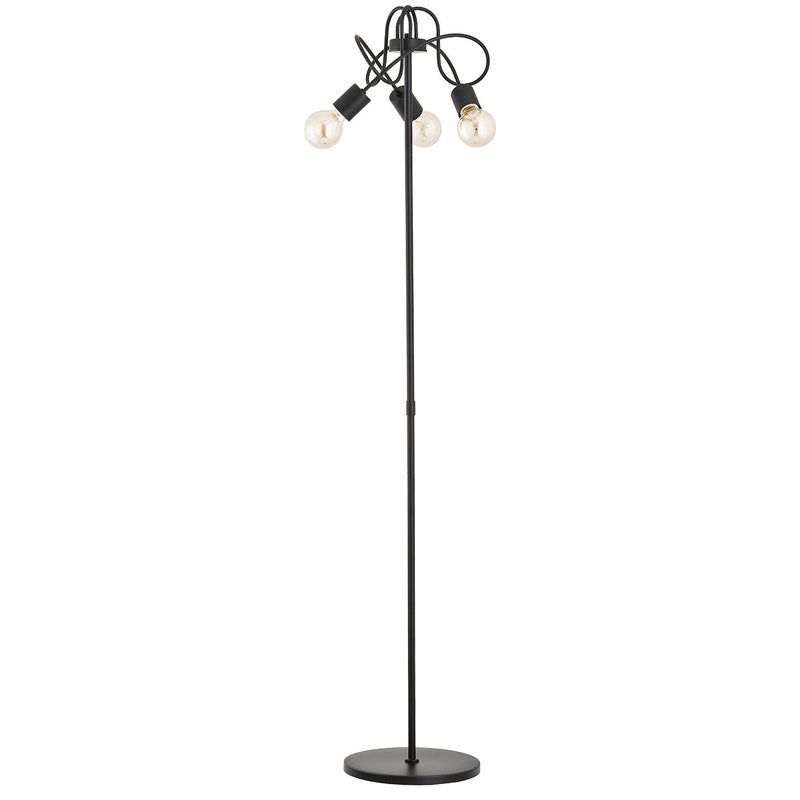 Lampa podłogowa stojąca Lupo czarna 3xE27x15W wym: 162 x 33 x 33 cm metal Alfa