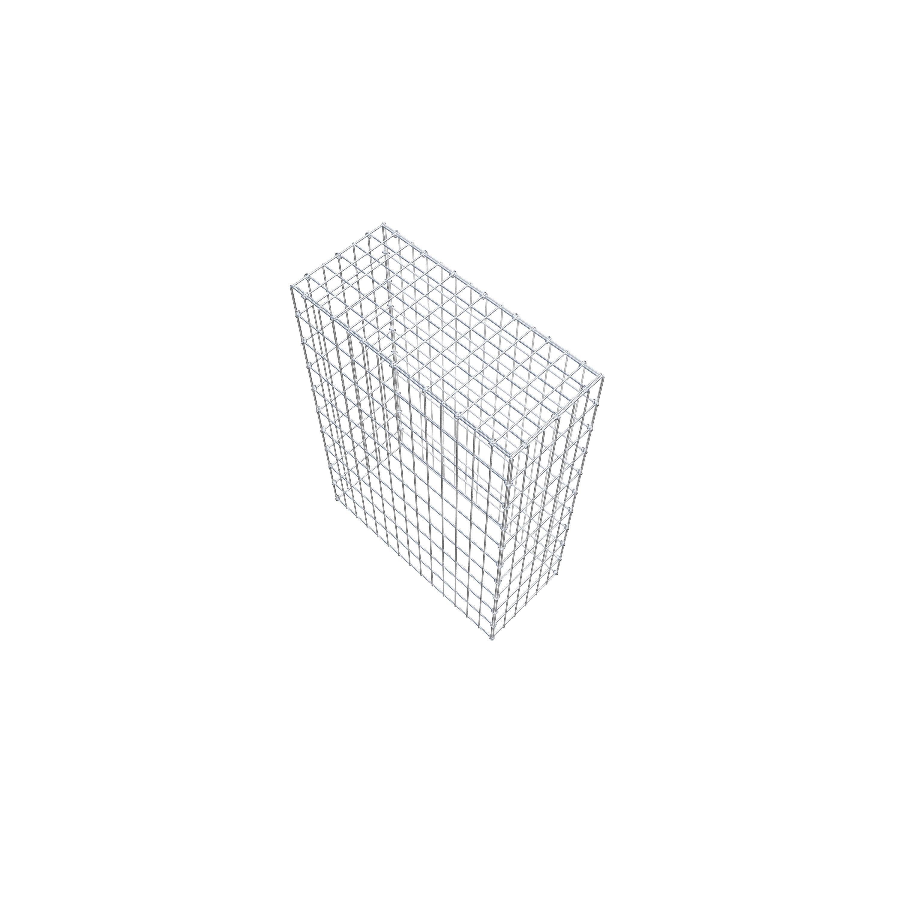 Gavión para apilar en acero galvanizado 100x70x30cm (LxAxP), malla 5 x 10cm, Anillo en C, sin rejilla inferior - 7