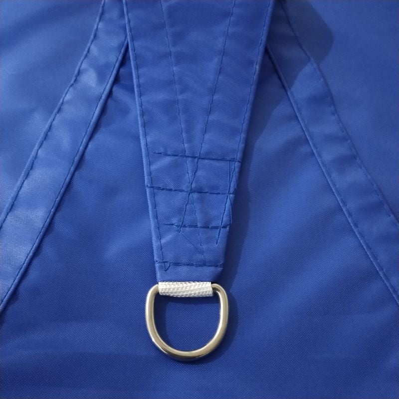 Wodoodporny trójkątny żagiel przeciwsłoneczny w kolorze królewskiego błękitu żagiel ogrodowy przeciwsłoneczna i chroniąca promieniowaniem akcesoriami