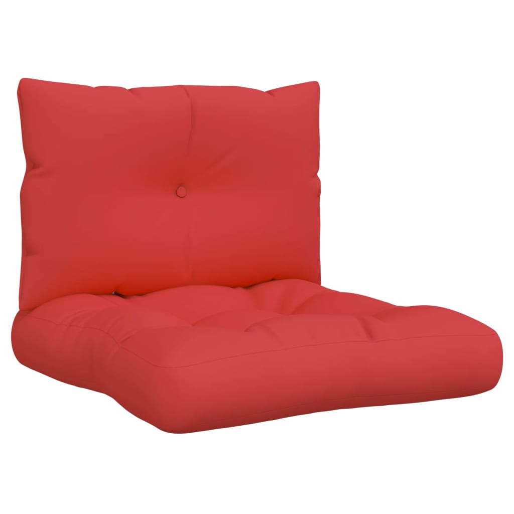 Maison Exclusive - Cojines para palets 2 unidades tela rojo - 2
