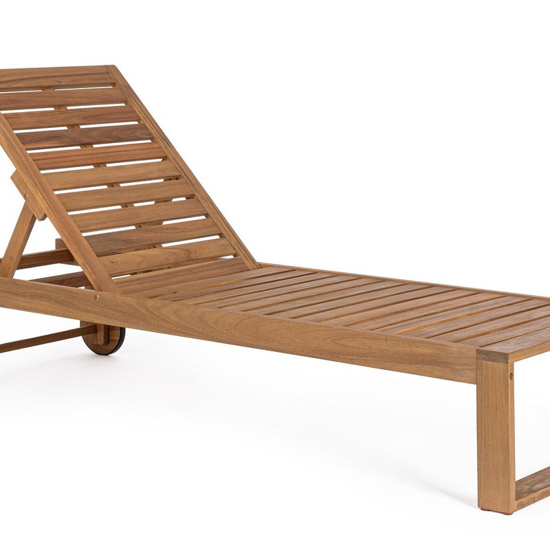 Łóżko akacjowe z możliwością odchylenia i kółkami