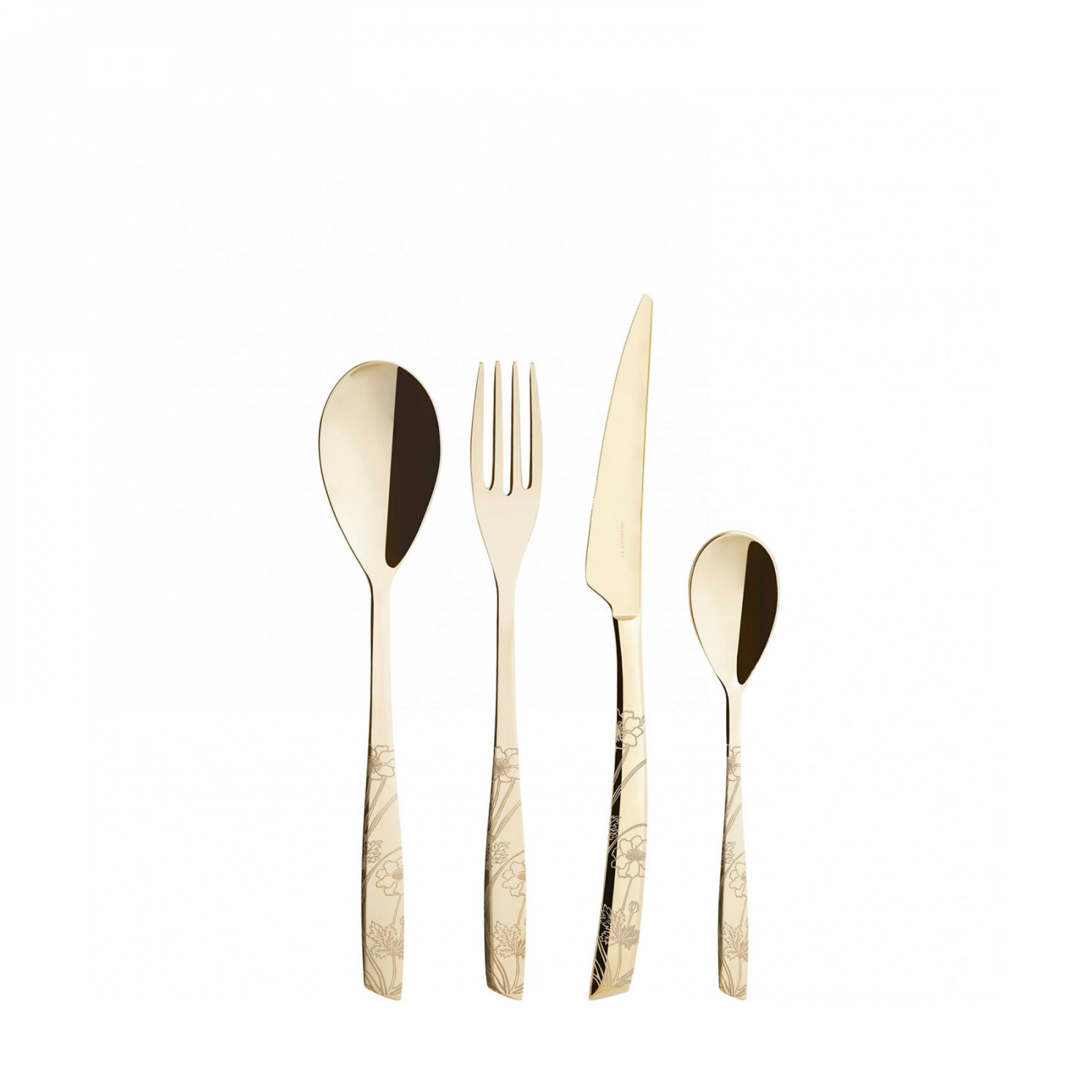 24 piezas cubiertas colocadas en estuche de madera de champán pvd pulido riviera lady champagne bugatti