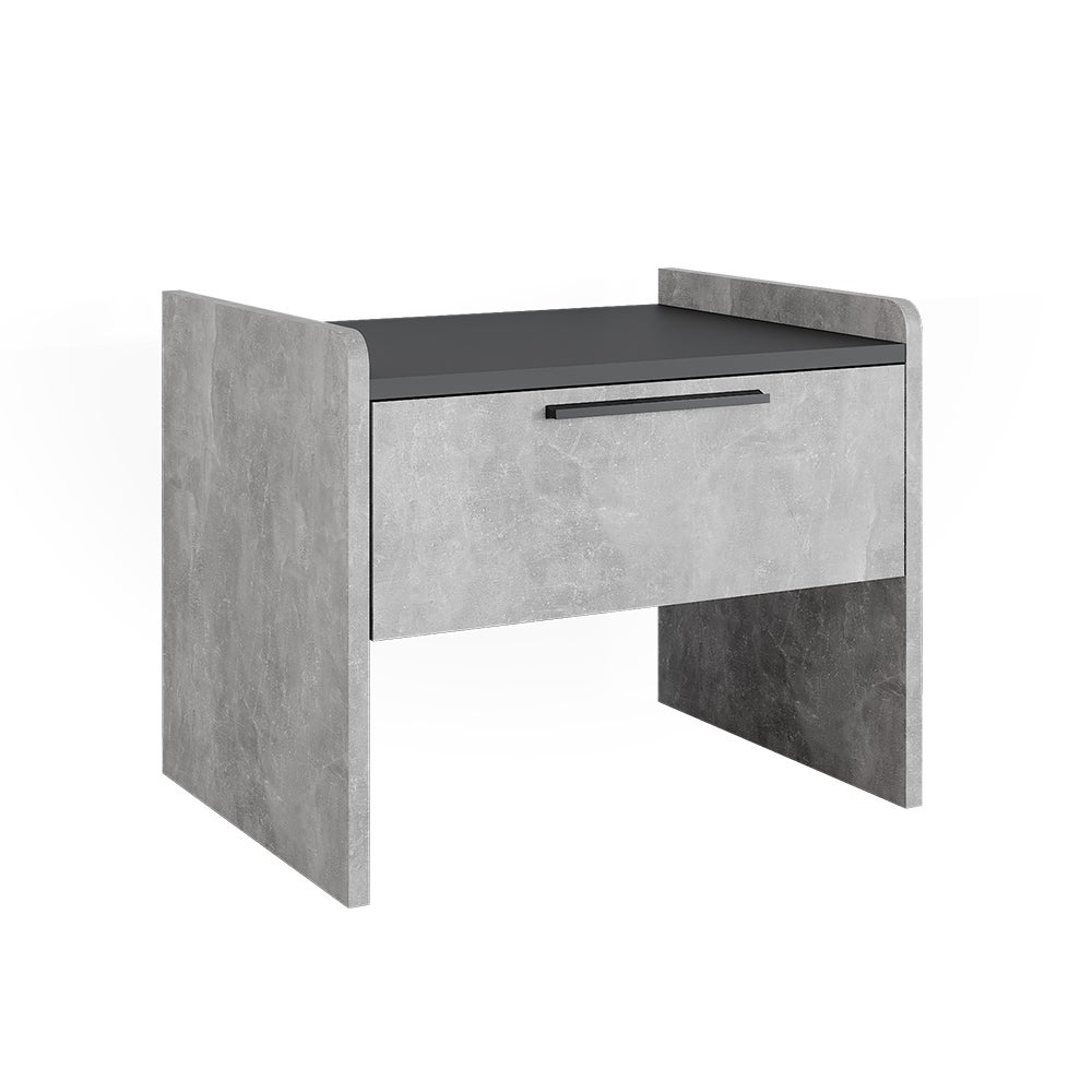 Vicco Ławka do jadalni Roman, Beton, 53.5 x 41.1 cm z 1 szufladą