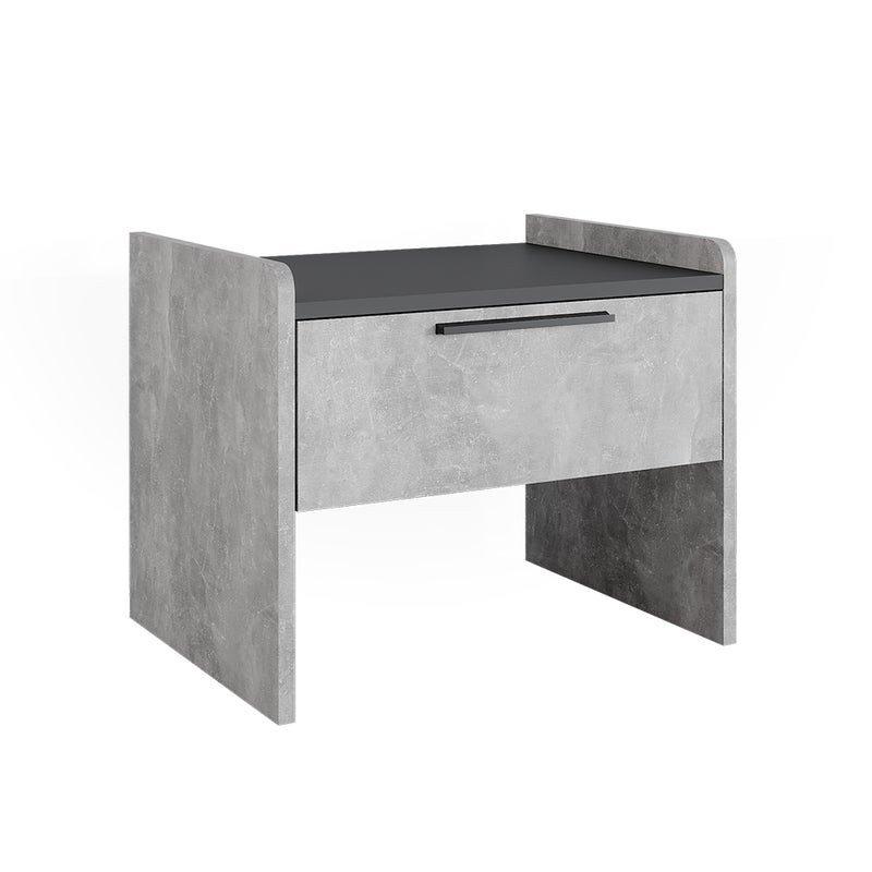 Vicco Ławka do jadalni Roman, Beton, 53.5 x 41.1 cm z 1 szufladą