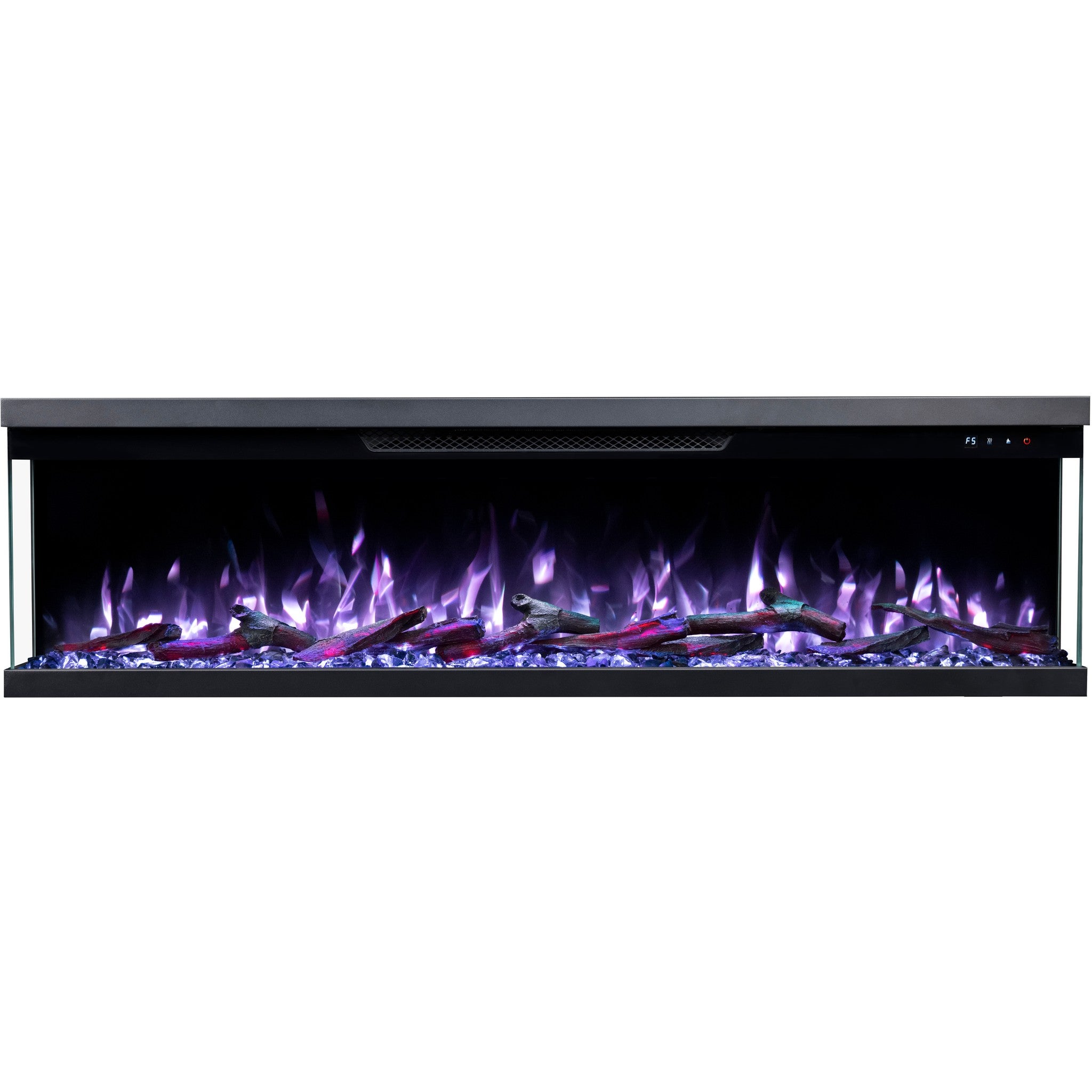 Cheminée électrique à 3 côtés Emotion Flame Unity 183 - feu premium, murale ou encastrable - 183x19x36 cm - cheminée LED - chauffage 900/1800 W - 9