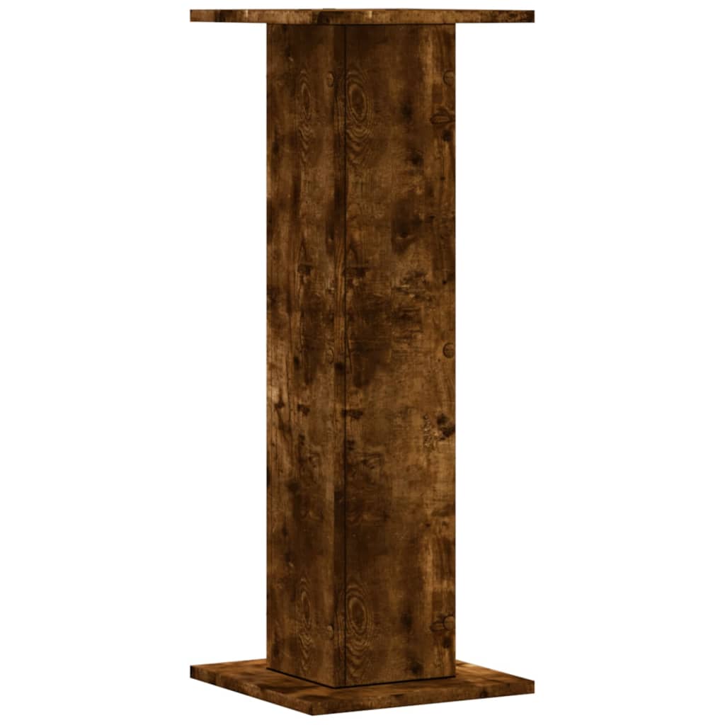 Supports pour plantes 2 pcs chêne fumé bois d'ingénierie - 5