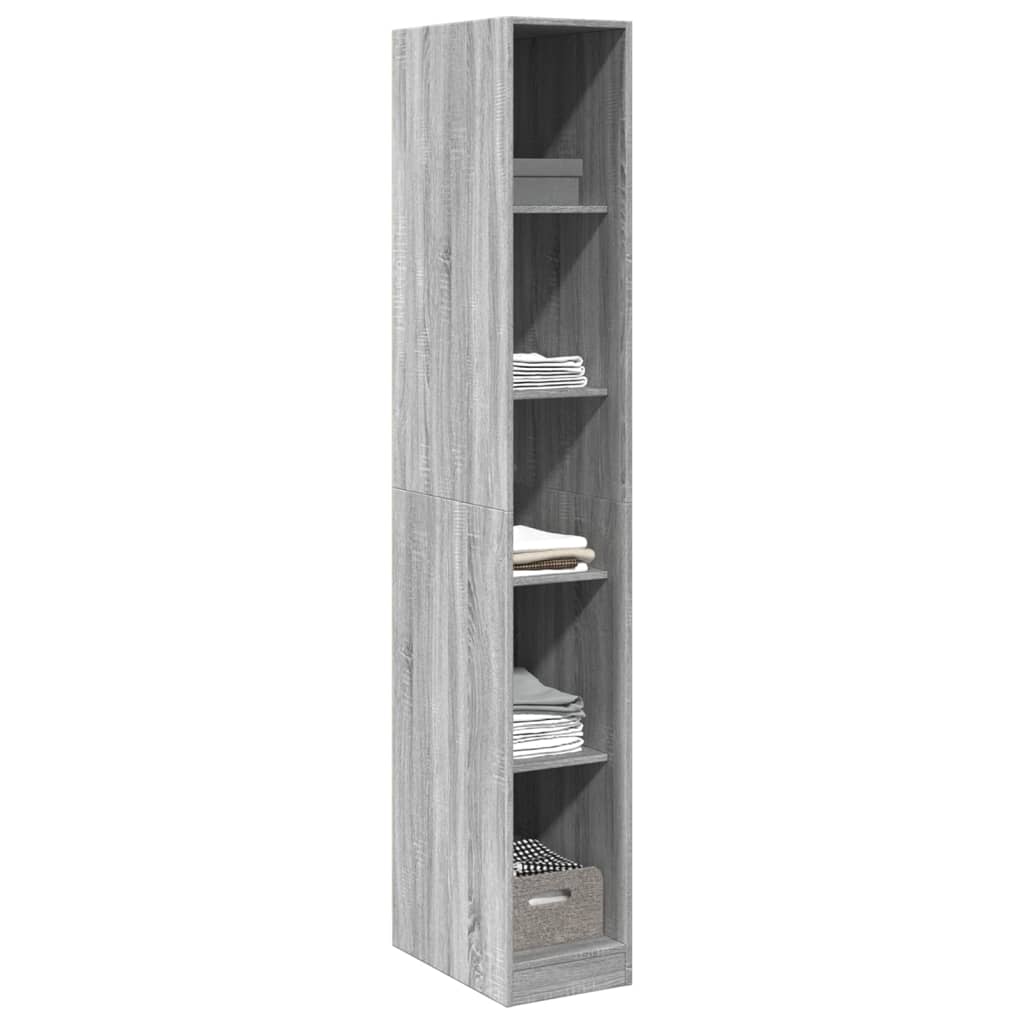 Garde-robe sonoma gris 30x50x200 cm bois d'ingénierie - 3