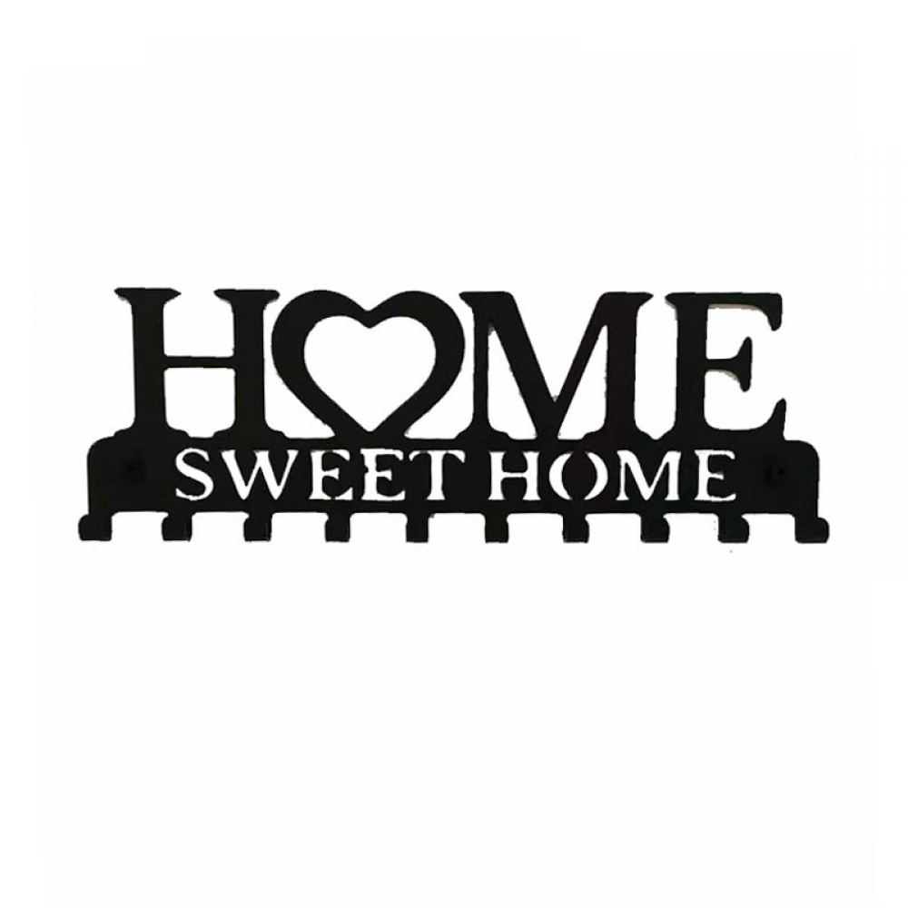 Nowa sztuka żelaza, kreatywny wieszak na klucze do domu, wieszak bez dziurkacza