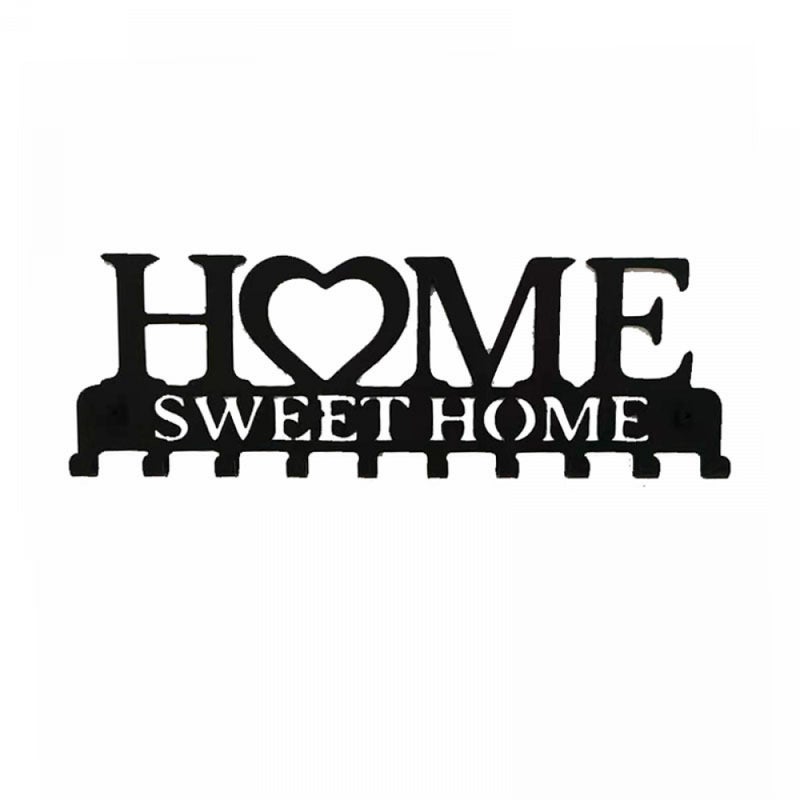 Nowa sztuka żelaza, kreatywny wieszak na klucze do domu, wieszak bez dziurkacza