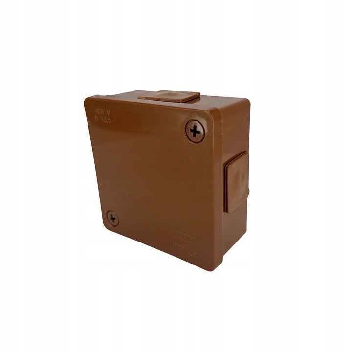 Puszka natynkowa hermetyczna 86x86x40mm 4-wlotowa, z dławikami gumowymi, IP55 zamknięcie 