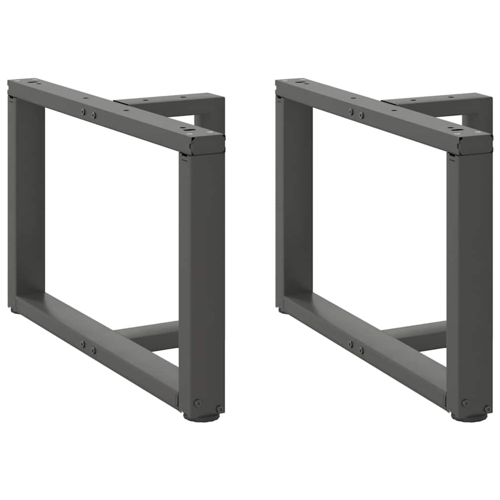 Nogi do stolika kawowego w kształcie litery T 2 szt. Antracyt 70x25x(42-43) cm Stal vidaXL