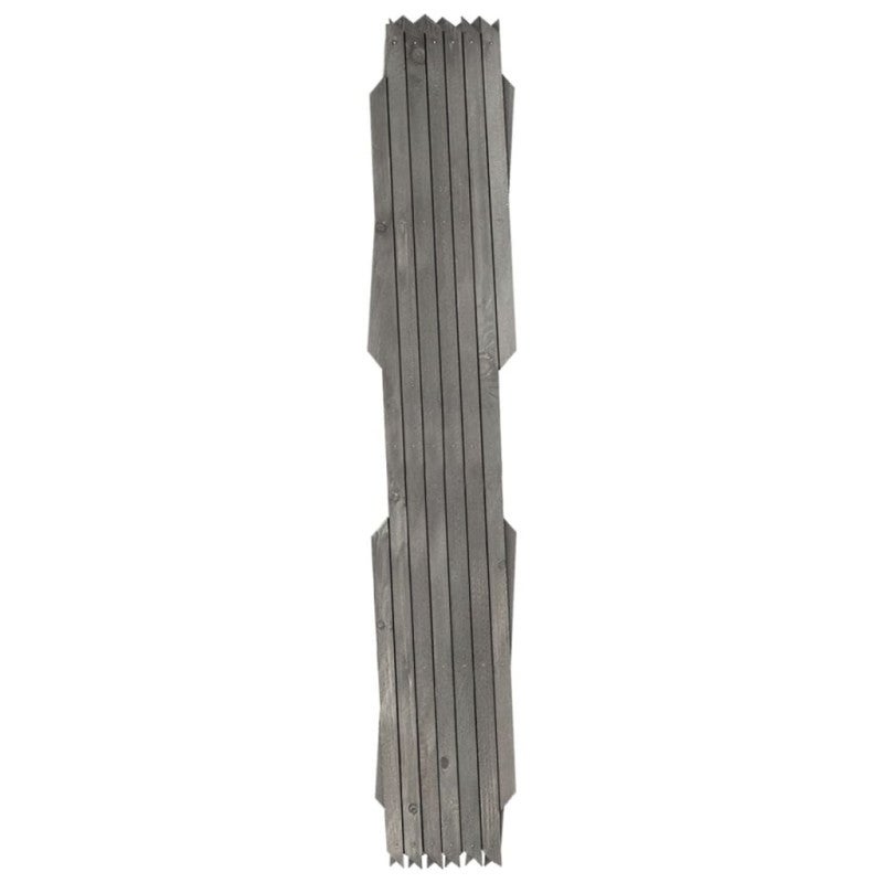 Recinzione a Traliccio 5 pz in Massello Abete Grigio 180x60 cm vidaXL - 2