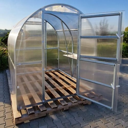Serre de jardin KLASIKA SLIM 2 x 6 m (12 m²) , 4 mm avec revêtement en polycarbonate - 7