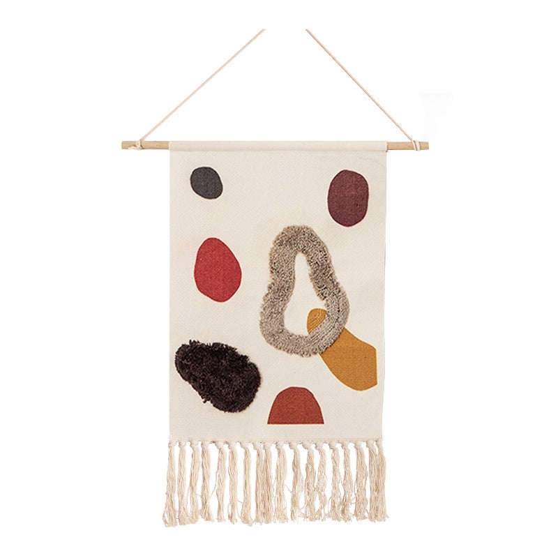 Rideau Mural Bohème Tissé, Tapisserie Décorative Pour Porte Ou Fenêtre