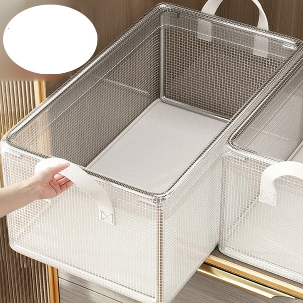 Tiawudi Cestini impilabili in plastica intrecciata, contenitori per