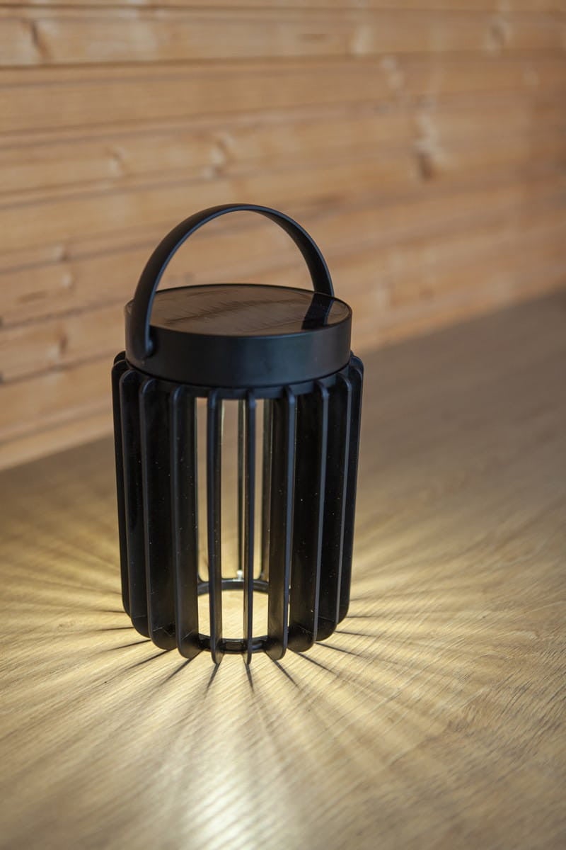 Lutec KOZY H18,5cm matowoczarna lampa robocza LED z poliwęglanu zasilana energią słoneczną - 2