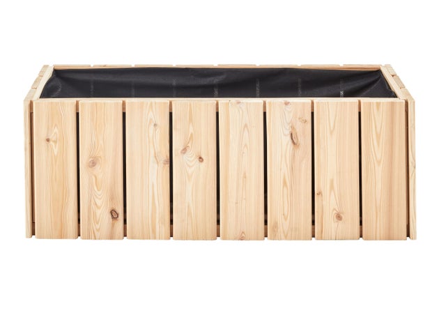 Jardinière en bois Balcon beige 79x28x28 cm