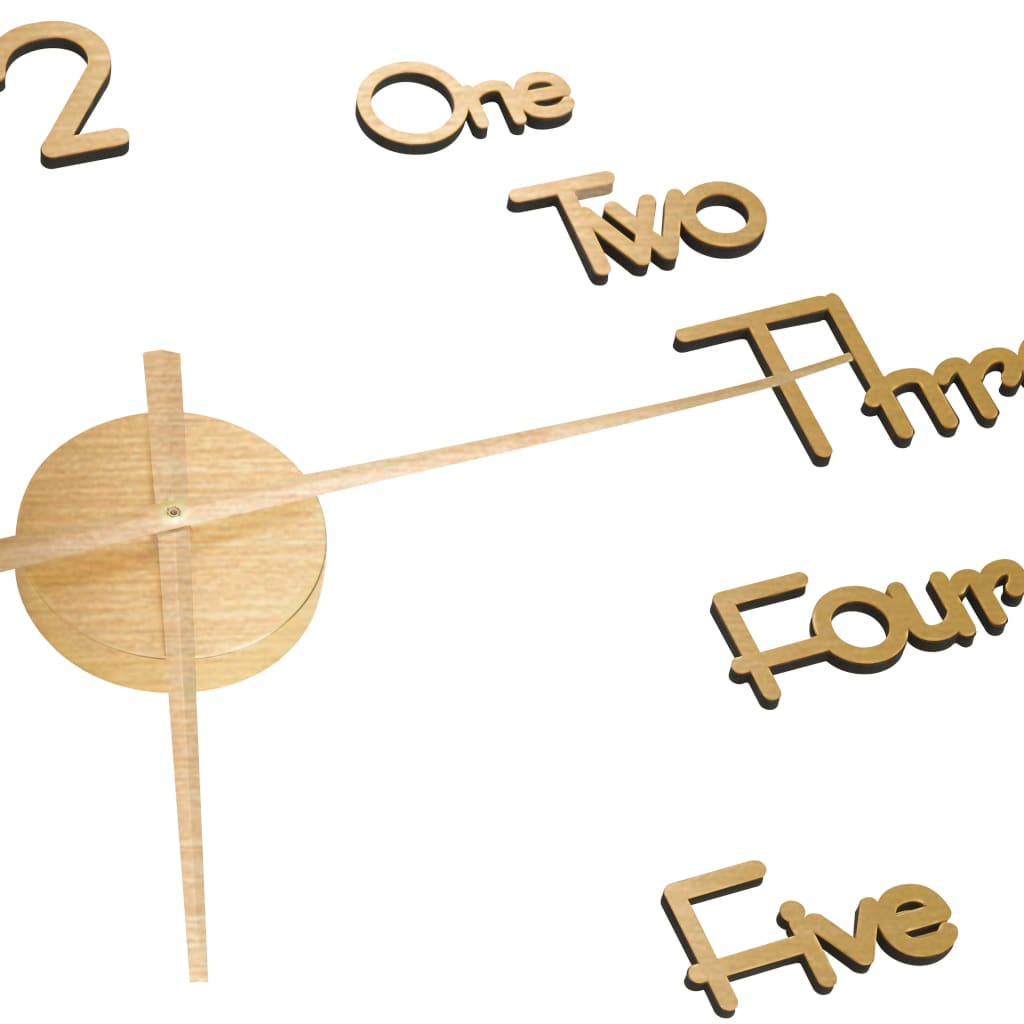 Maison Exclusive - Orologio da Parete 3D Design Moderno Oro 100 cm XXL - 4