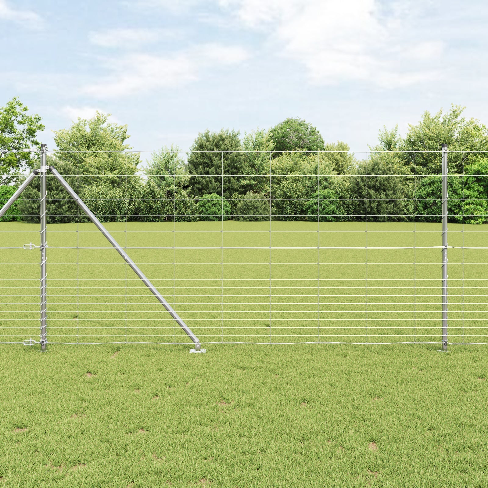 Słupek ogrodzeniowy. Galwanizowany 25 x 1,2 m Stal vidaXL