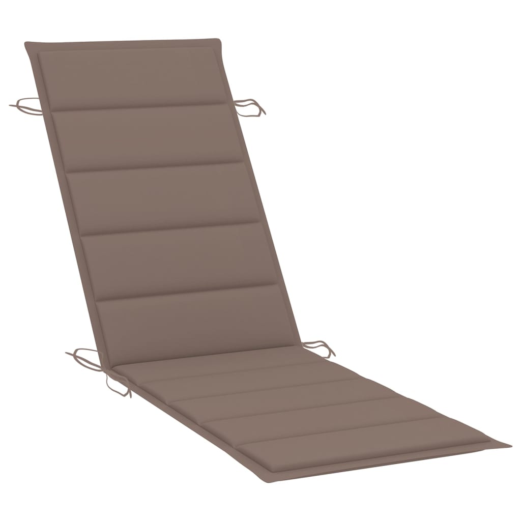 Maison Exclusive - Chaise longue de jardin avec table et coussin Bois d'acacia - 6