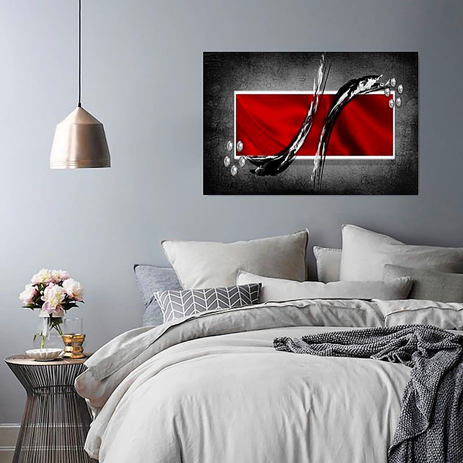 Tableau composition abstraite 4 - 100 x 70 cm - 3