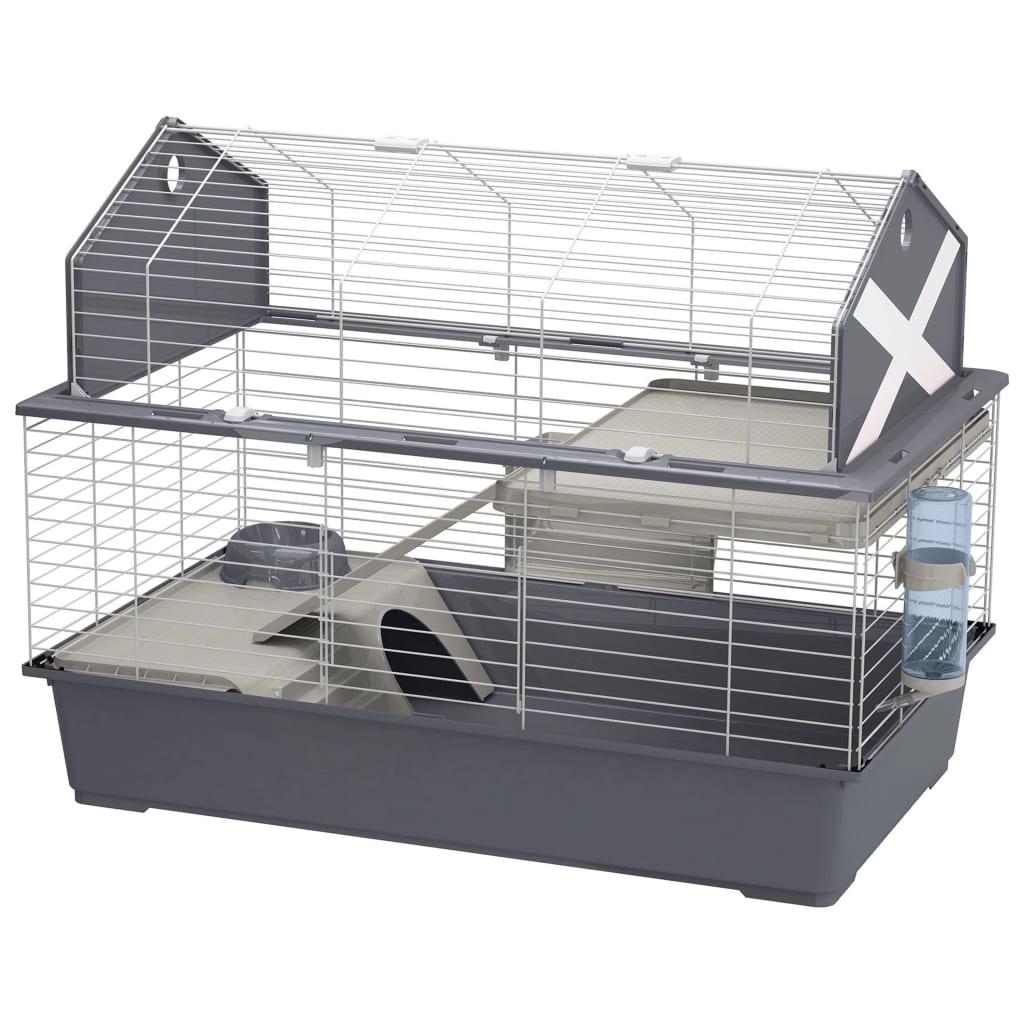 Ferplast  Jaula De Conejos Barn 100 96X57x73 Cm Gris , Leroy Merlin
