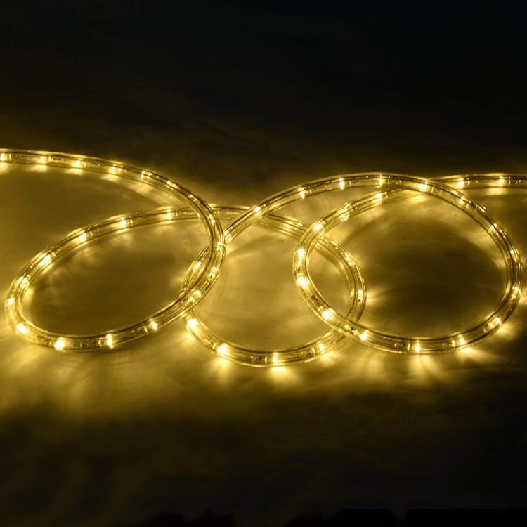 30M Tube Lumineux Extérieur LED Guirlande Lumineuse Décoration Beige - 5