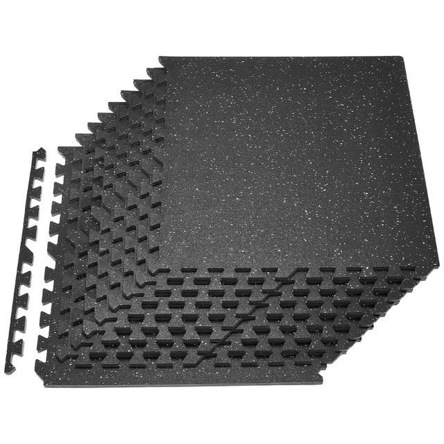 Tapis De Sol Piscine Deuba – Mousse Puzzle 8 Pièces – Noir 180x90cm – Antidérapant