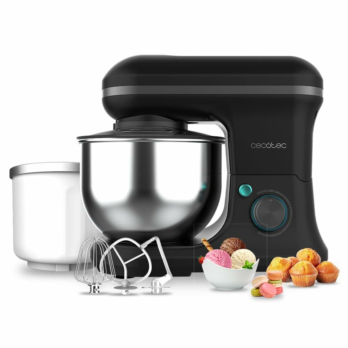 Cecotec Batidora-Amasadora Cecomixer 1200 W 5 L Negro , Leroy Merlin