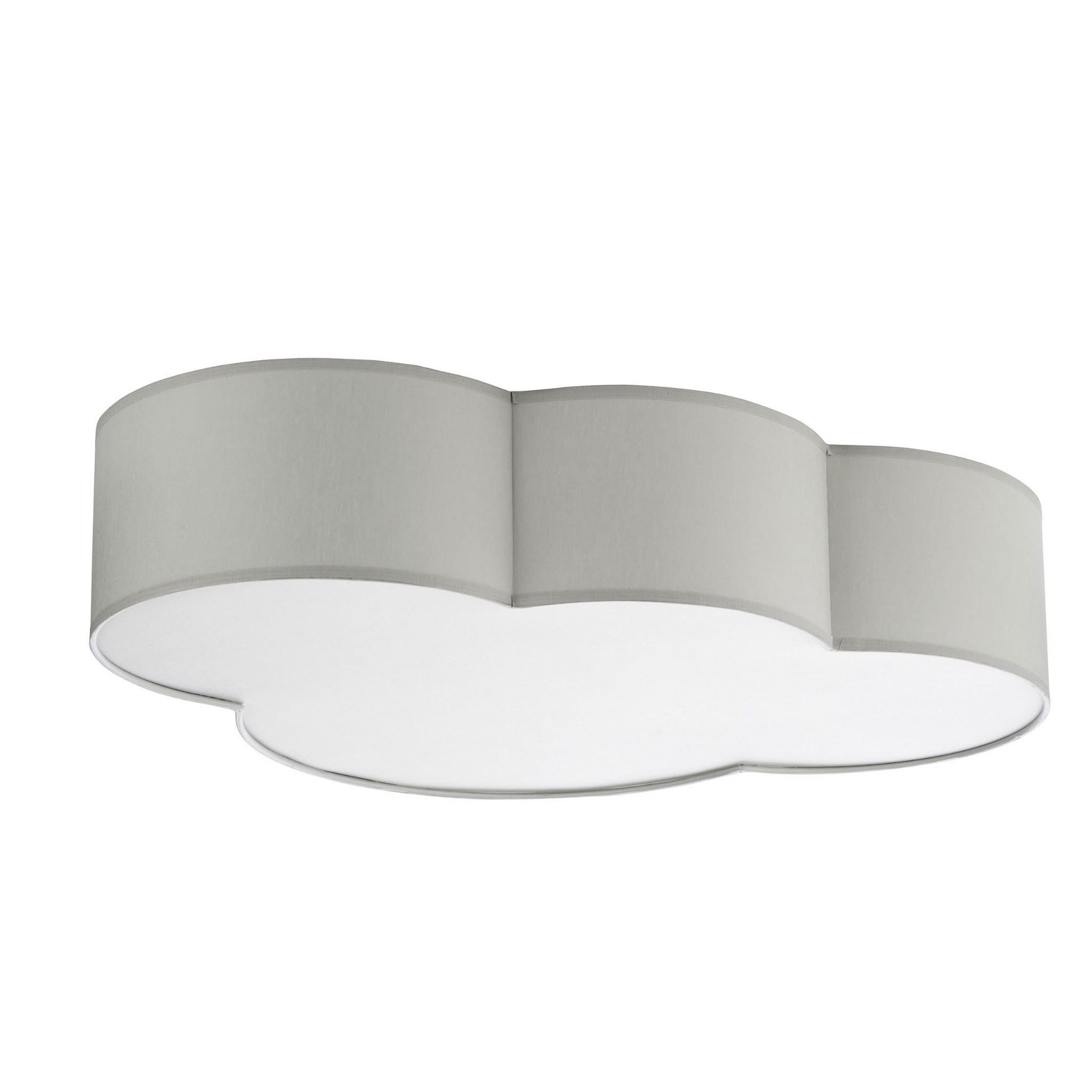 Plafon Cloud niestandardowy biało-szary 4xE27x15W wym: 13 x 62 cm IP20 tkanina TK Lighting