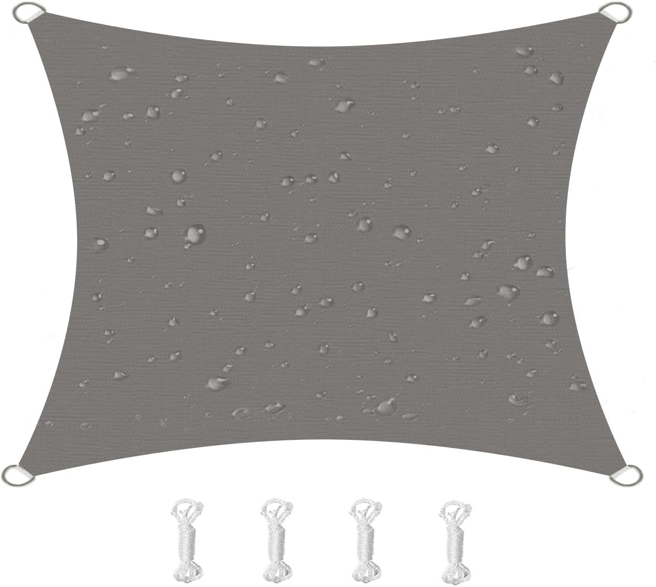 Żagiel przeciwsłoneczny kwadratowy, wodoodporny, wiatroodporny, odporny na promieniowanie UV, odpowiedni na podwórko, do ogrodu, na taras, 2x2 m, sza