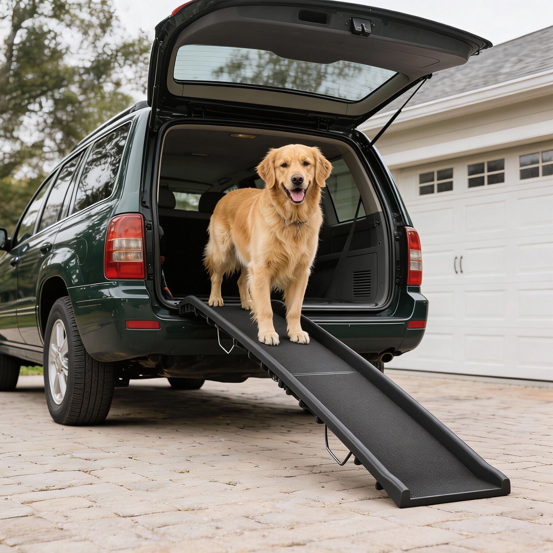 TECTAKE Rampa para perros plegable y antideslizante - 2