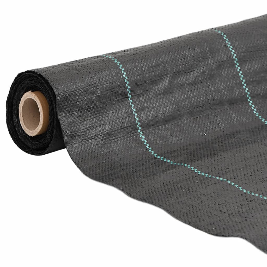 Membrane anti-mauvaises herbes noir 1x25 m PP - 2
