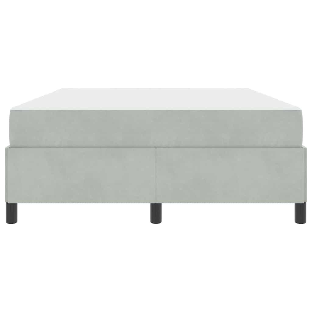 Cadre de lit en tissu gris clair 140 x 200 cm - 7