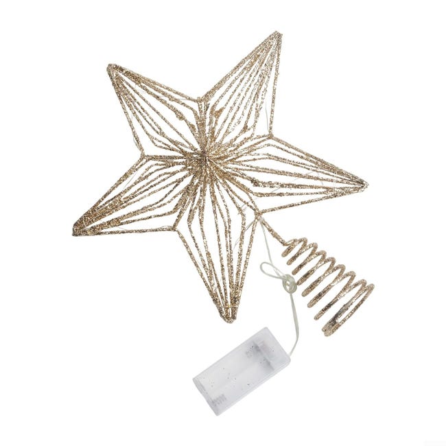 MAGICLULU Mini Albero Di Natale LED In Fibra Ottica | 12,5 Cm Con Cambio Colore Automatico | Alimentazione USB