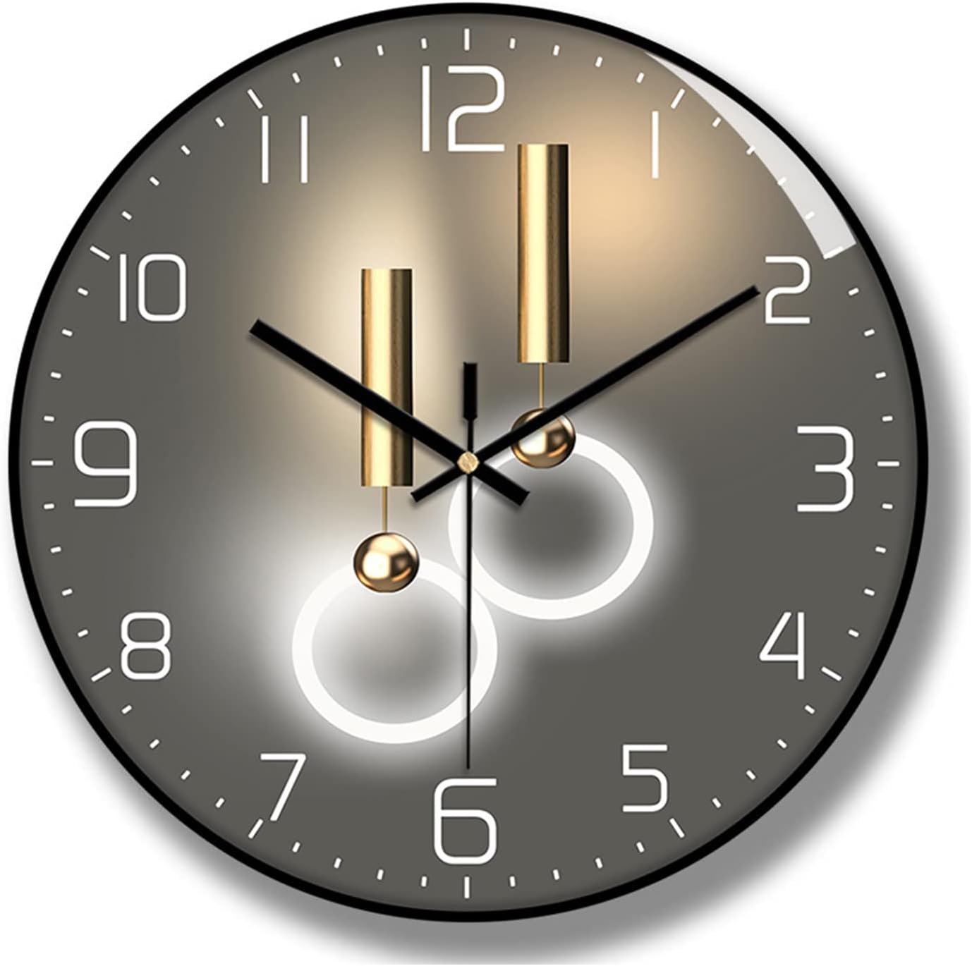 Lafocuse 30cm Orologio da Parete Rosa Legno Silenzioso, Design Moderno Orologio da Muro, Analogico Classico Decorativo per Soggiorno Camera da Letto Cucina Ufficio